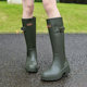 水鞋女防水防滑高筒雨靴日系时尚款红色成人胶鞋网红百搭长筒雨鞋