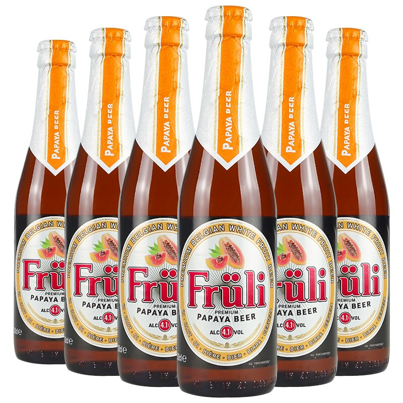 【进口】Fruli/芙力草莓啤酒330ml*24瓶比利时精酿女士水果味啤酒 - 图1