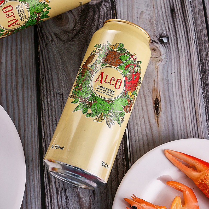 【进口】阿尔寇/ALCO啤酒500ml*24罐德国精酿白啤酒整箱啤酒清仓