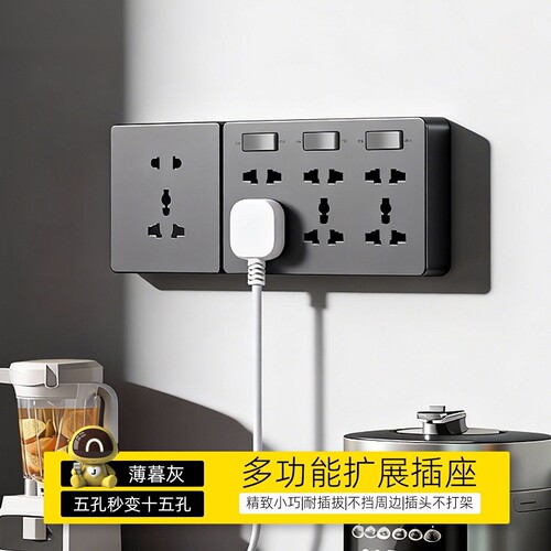 英式英标通用多功能扩展插座转换器大功率多孔USB面板接线板排插 - 图2