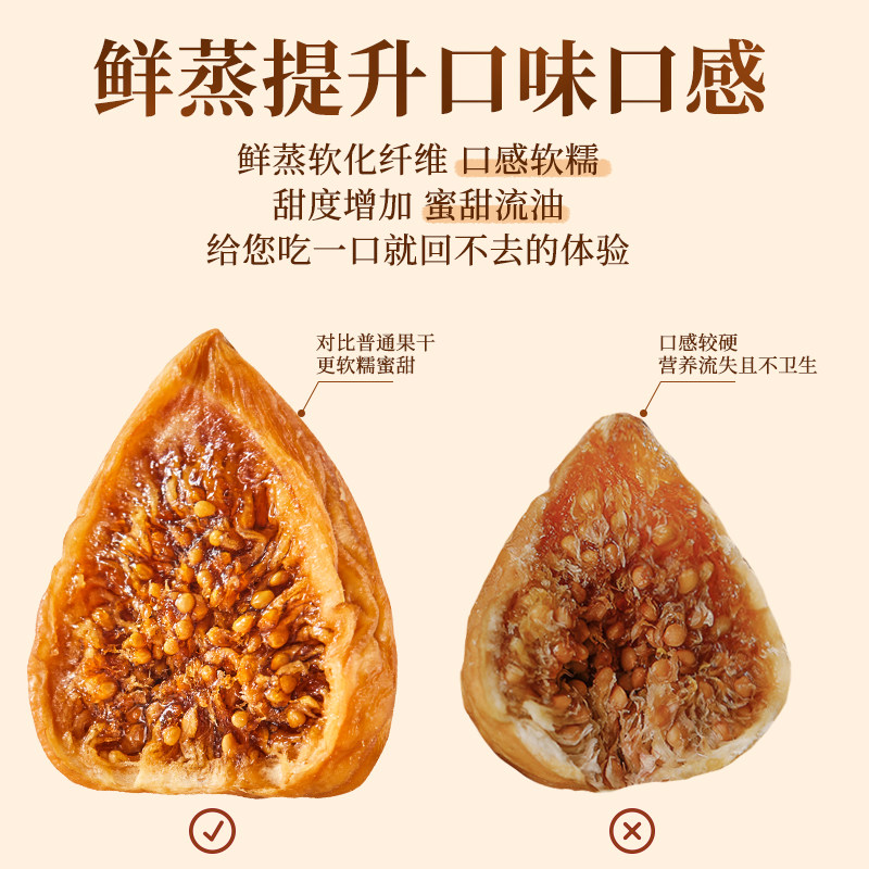 正宗新疆三蒸三晒无花果干2025新货无添加蔗糖新鲜即食青皮旗舰店,淘宝优惠券,粉丝福利购,淘宝优惠卷