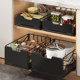Kitchen cabinet drawer type pull basket storage box lower sink pull basket pull slide rail sorting multi-function storage basket