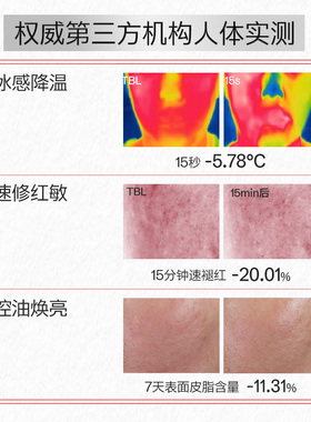 冰感降温速褪红敏油敏肌专研