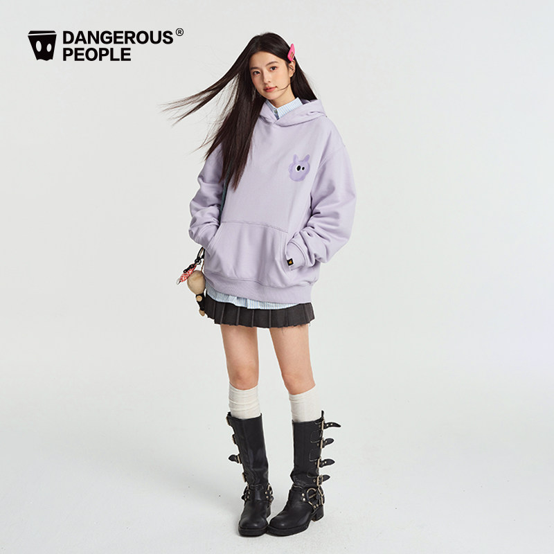 Dangerouspeople薛之谦dsp可爱怪兽猫猫休闲宽松百搭潮连帽卫衣,淘宝优惠券,粉丝福利购,淘宝优惠卷