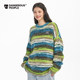Joker Xue dsp colorful striped crew neck sweater