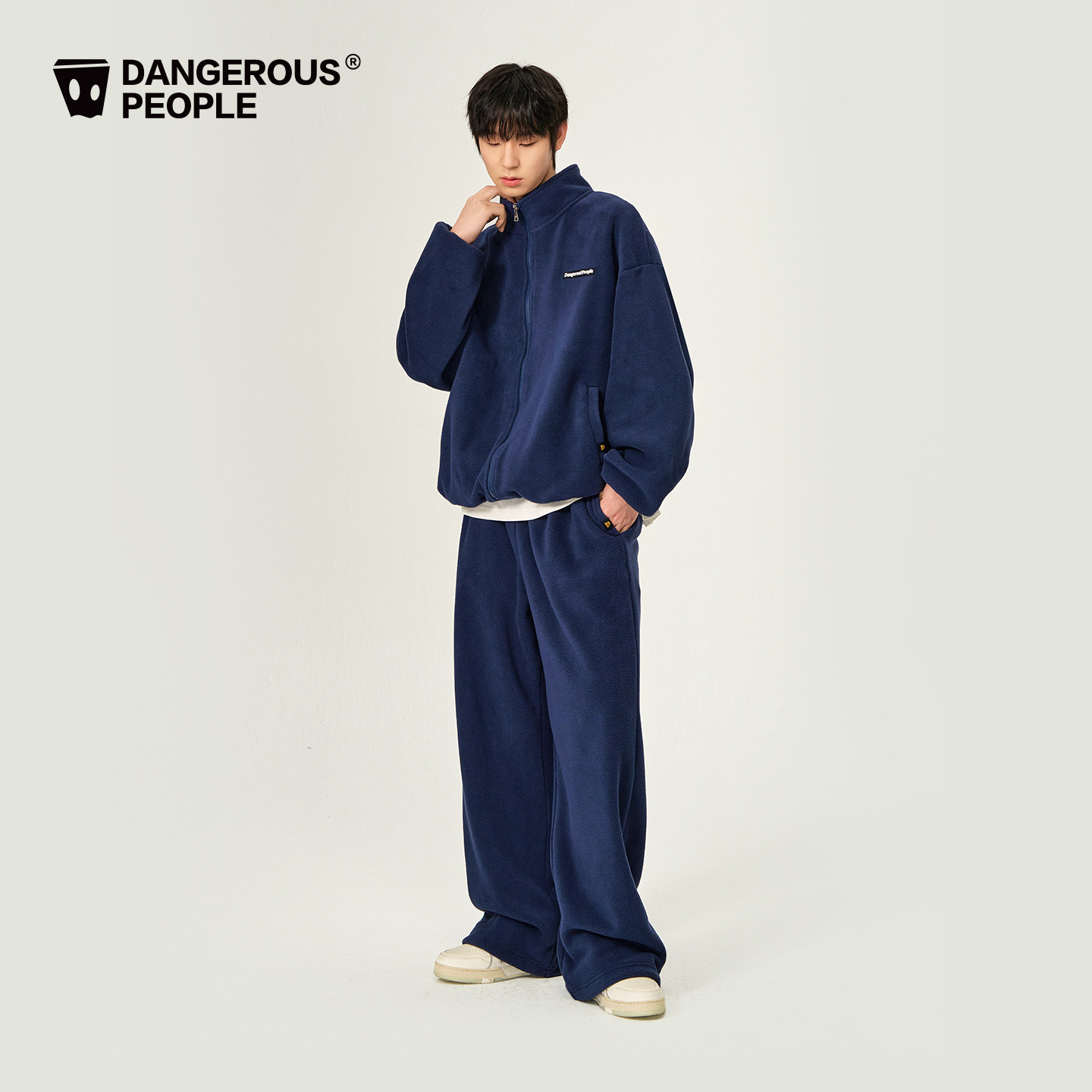 Dangerouspeople薛之谦dsp秋季宽松百搭潮摇粒绒休闲外套长裤套装,淘宝优惠券,粉丝福利购,淘宝优惠卷