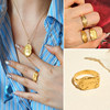 Spanish Alhaja niche retro gold ring