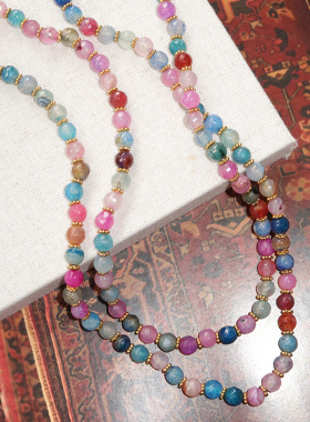 BohemianRhapsodie彩色玛瑙项链