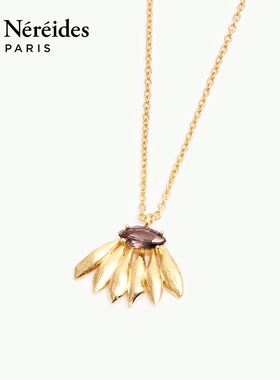 Les Nereides鸢尾花系列 金色向日葵 项链