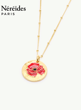 Les Nereides阿让特伊的花田系列 虞美人 项链