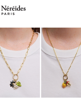 Les NereidesDIY吊饰系列奶嘴金色圣诞树雪绒花金合欢百合花吊坠