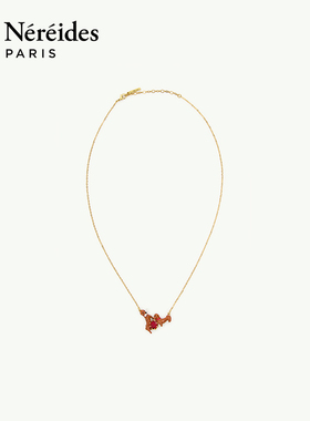 Les Nereides爱护小动物系列 嬉闹的腊肠犬 项链