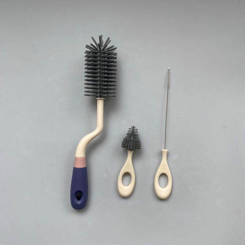 硅胶奶瓶刷奶嘴刷婴儿洗奶瓶水杯容器清洁刷三件套,淘宝优惠券,粉丝福利购,淘宝优惠卷