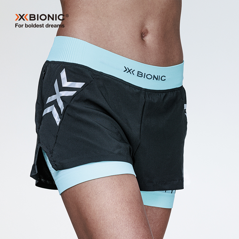 【24新品】xbionic 倍能竞速女士短袖短裤 专业越野竞速路跑上衣 - 图0