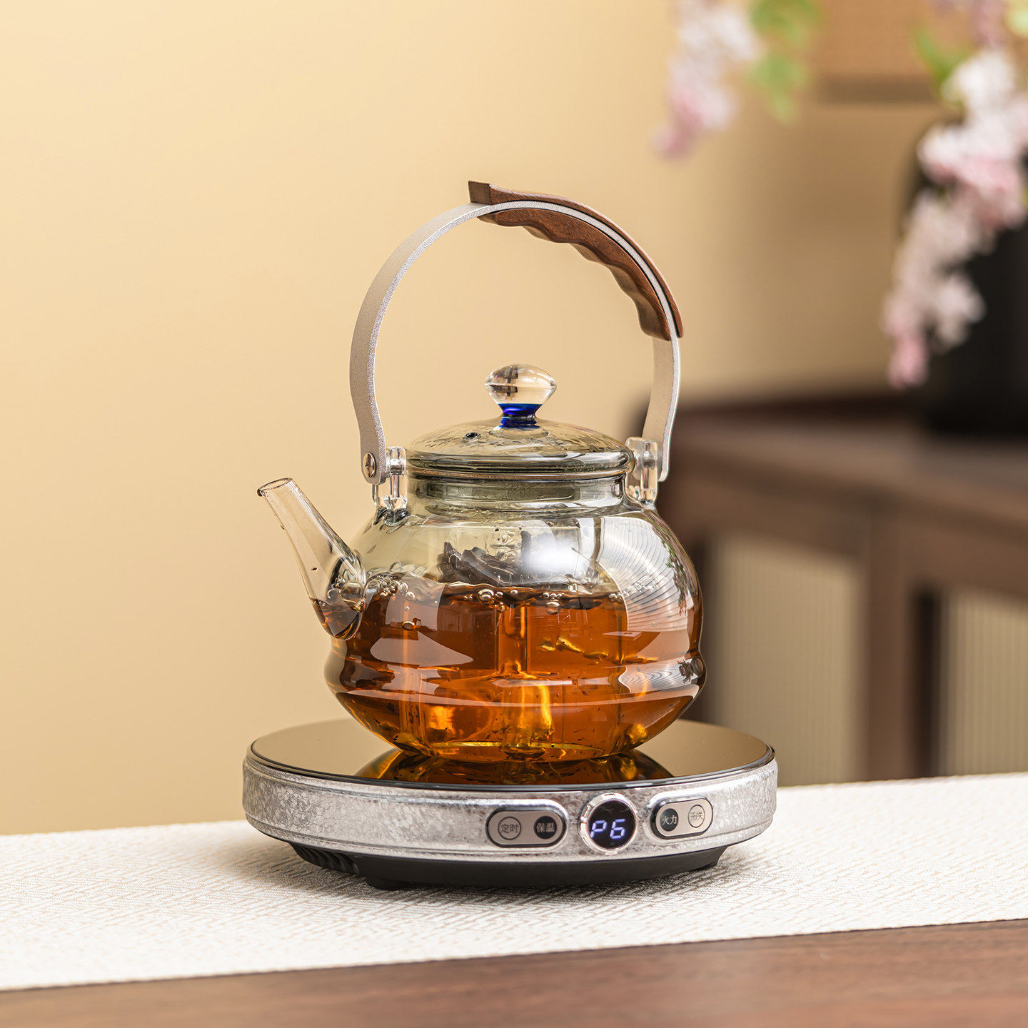 新型电陶炉煮茶壶套装家用新款高端玻璃壶一人泡茶专用小型煮茶炉,淘宝优惠券,粉丝福利购,淘宝优惠卷