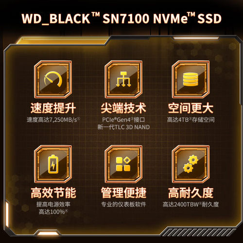 西部数据（WD）SSD固态硬盘M.2接口AI电脑配件笔记本电脑游戏硬盘 - 图3