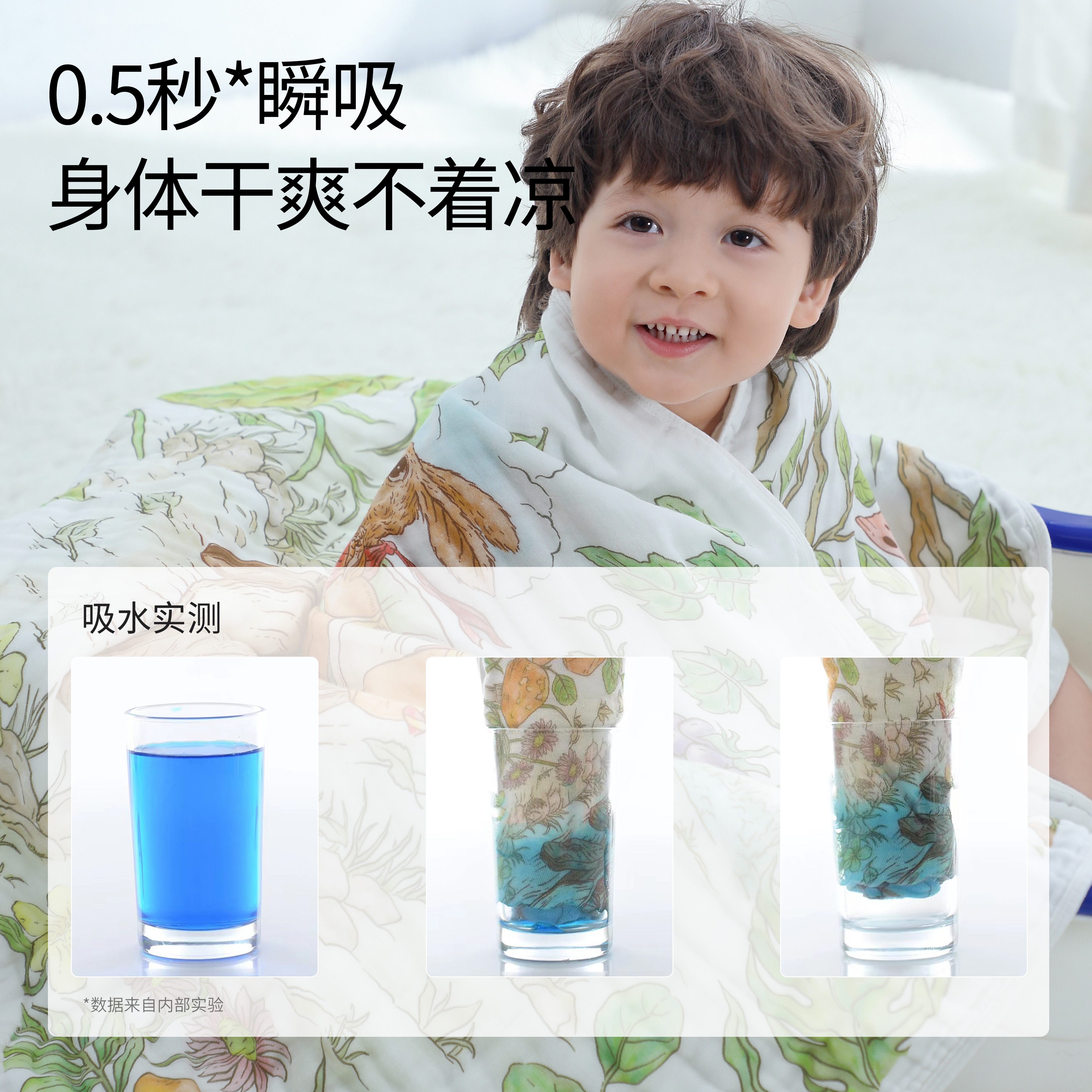 6层口水巾婴儿新生纯棉纱布小方巾宝宝毛巾儿童洗脸巾a类抗菌超软