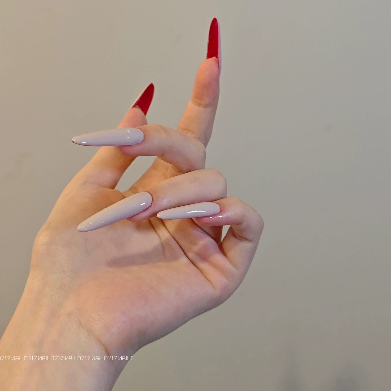 【手工美甲】成品欧美长款显白玫红色穿戴甲可拆卸假指甲贴片纯色,淘宝优惠券,粉丝福利购,淘宝优惠卷