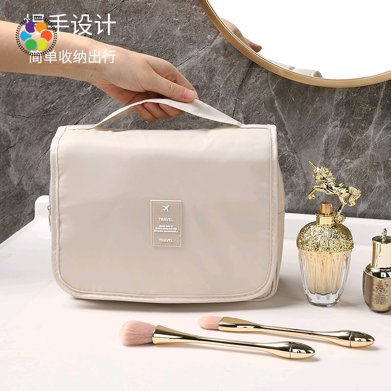 Travel Cosmetic Bag Women Zipper Make Up Transparent Makeup - 图1