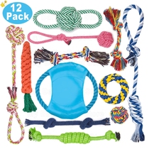 12Pcs Large Dog Toy Sets Chew Rope Toys for Dog Chewing Toys