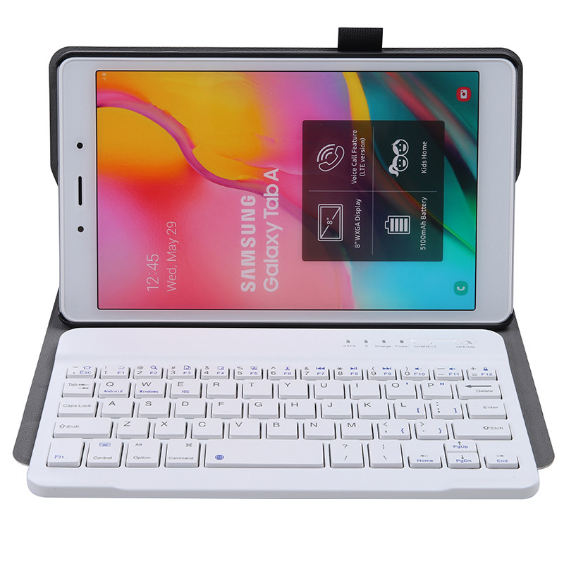 适用于三星Tab A 8.0 2019保护套带蓝牙键盘SM-T290平板电脑T295商务皮套8英寸T297防摔外壳支架