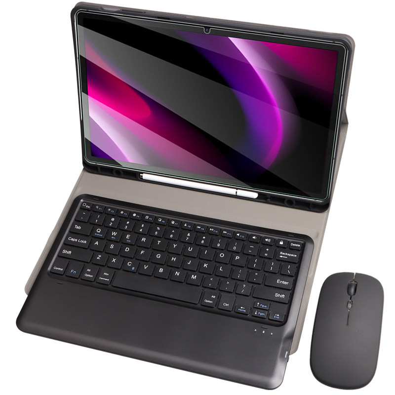 适用于三星Galaxy Tab S7 FE保护套笔槽蓝牙键盘触摸板鼠标T733/T735C平板电脑12.4英寸T730/T736B全包边软壳