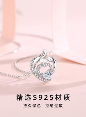 摩天轮番禺工艺 心上人项链女百搭锁骨S925纯银小众设计饰品