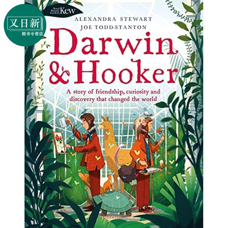 Joe Todd-Stanton Kew Darwin and Hooker物种起源背后的故事达尔文胡克英文原版进口儿童绘本植物图画书又日新-图0