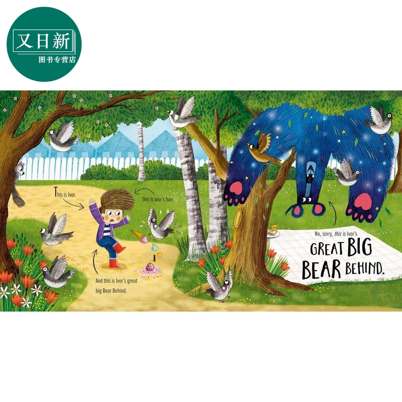 背后的熊 Pippa Curnick The Bear Behind The Teeny-Tiny Bear Behind英文原版 儿童绘本 图画故事书 精品绘本 又日新 - 图0