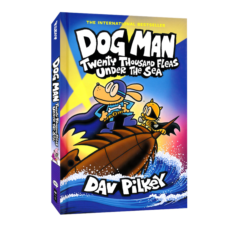 神探狗狗Dog Man1-12精装 狗狗侦探漫画书 Dav Pilkey 儿童英语幽默漫画故事章节桥梁书 纽约时报畅销书 英文原版进口图像小说 - 图0