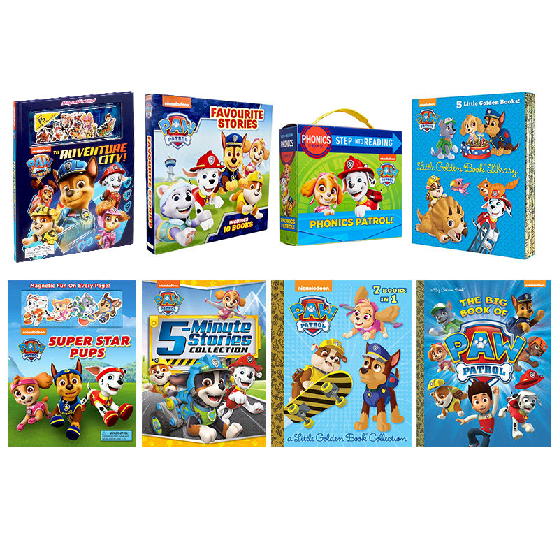Paw Patrol 汪汪队英文原版进口儿童图书合集 Nickelodeon热播卡通动画 故事书 磁贴书 小金书故事集 自然拼读Phonics 又日新,淘宝优惠券,粉丝福利购,淘宝优惠卷