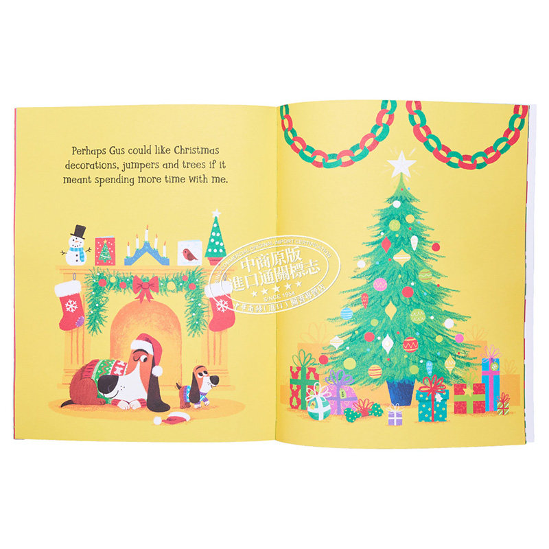 Chris Chatterton ：Merry Christmas, Gus 圣诞快乐小狗吉斯 圣诞专题 低幼亲子故事绘本 平装 英文原版 3-6岁
