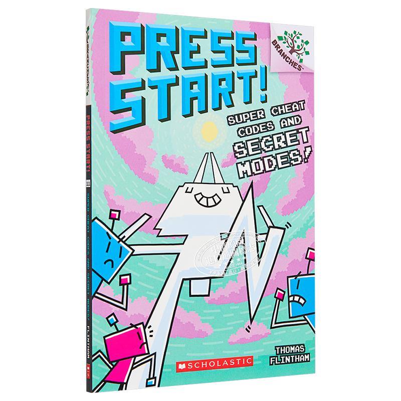 Press Start! #11 Super Cheat Codes and Secret Modes! 学乐大树系列 方块兔11 英文原版桥梁漫画图像小说5-8岁 又日新 - 图3