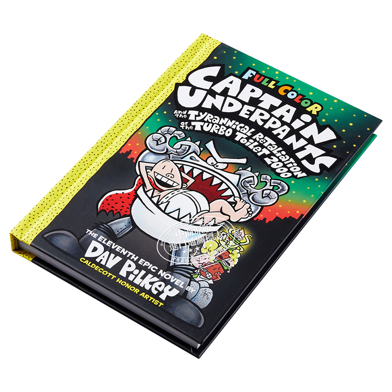 Captain Underpants #11 内裤超人队长系列 彩版11 儿童桥梁书初级章节漫画 精装 英文原版 7-12岁【中商原版】 - 图1