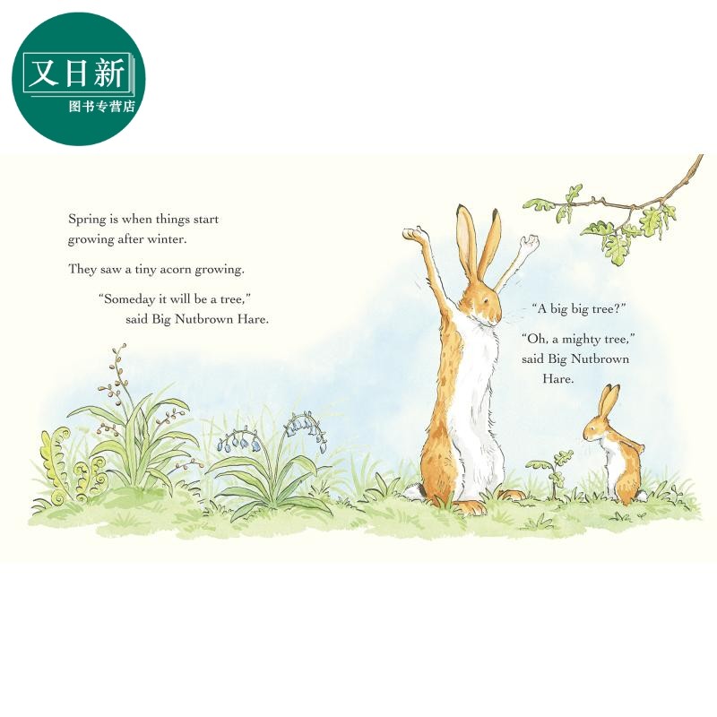 Guess How Much I Love You in the Spring猜猜我有多爱你春天篇英文原版儿童绘本动物故事 Sam ...