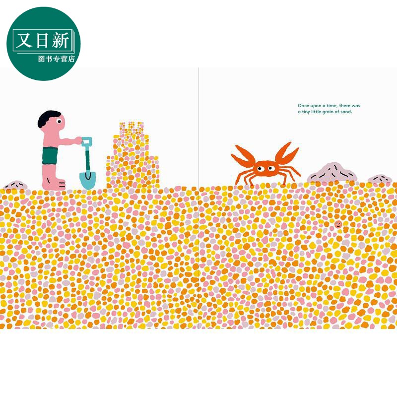 The Tiny Grain of Sand 微小的沙粒 英文原版 进口图书 儿童科普绘本 少儿百科知识图书 精装童书 儿童读物自然 又日新