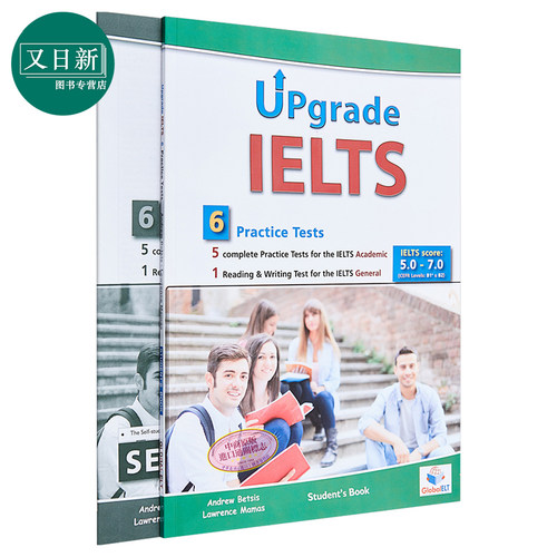Upgrade IELTS 5 Academic & 1 General  Practice Tests Self-Study Edition 升级版雅思5+1自学套装 12岁以上 - 图0