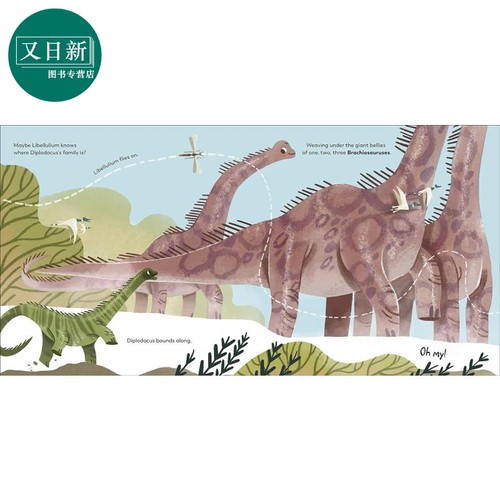A Dinosaurs Day DK绘本 恐龙日记4册 英文非小说动物科普图画书 Diplodocus Deinonychus Triceratops T rex  又日新 - 图2