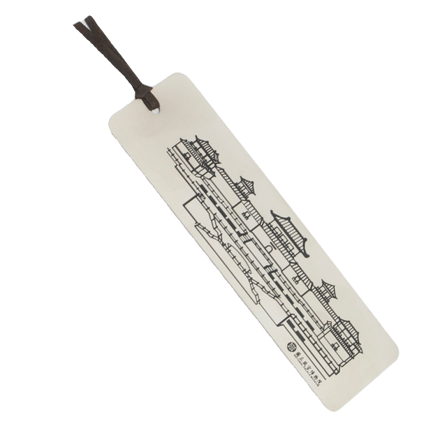 Taipei National Palace Museum Cultural and Creative Metal Bookmark Gifts, Courtyard Scenery, Chinese Style National Palace Museum Architectural Style Student Souvenirs