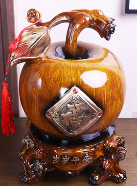 苹果摆件红色平安如意轻奢高档客厅酒柜装饰品搬家乔迁新居礼品