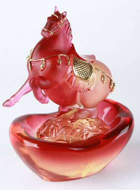 琉璃摆件生肖马工艺品风水店铺家居客厅办公马到成功创意装饰礼品