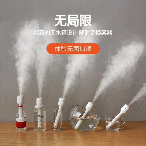 几素棒棒糖无线加湿器小型迷你usb充电便携式办公室桌面空气香薰喷雾家用静音卧室宿舍学生矿泉水加湿车载小-图2