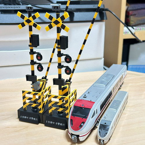 日本正版TOYS CABIN 第2弹 铁路道口踏切扭蛋 信号灯警报音 - 图2