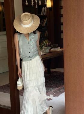 网红同款女士编织草帽夏季防晒遮阳帽宽檐平顶帽海边沙滩帽太阳帽