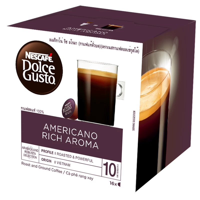 Капсулы Nestlé Domo Cool для кофе Dolce Gusto импортированные крупные чашки американского классического помола кофе