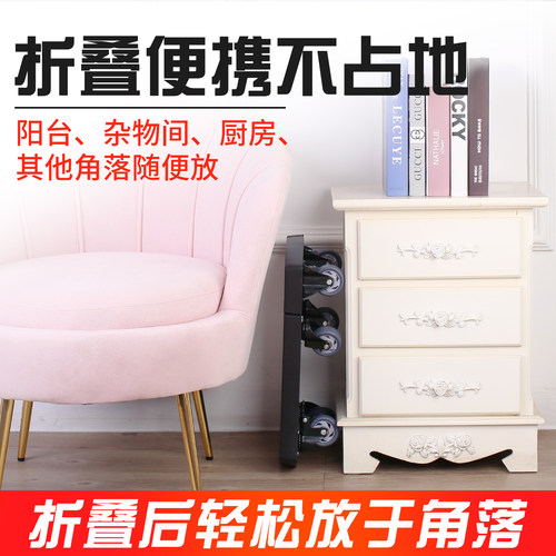 匠者小推车快递平板手推车载重手拉车折叠便携拉货拉杆车家用拖车 - 图1