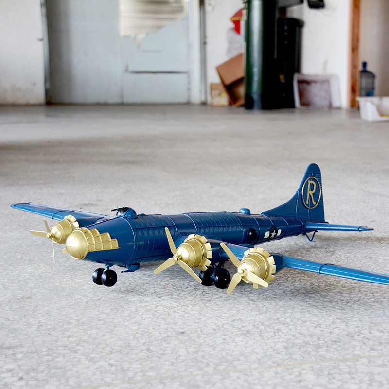 绝地求生饰品手工铁艺大逃杀吃鸡绝地求生游戏飞机模型餐厅装饰品摄影道具新