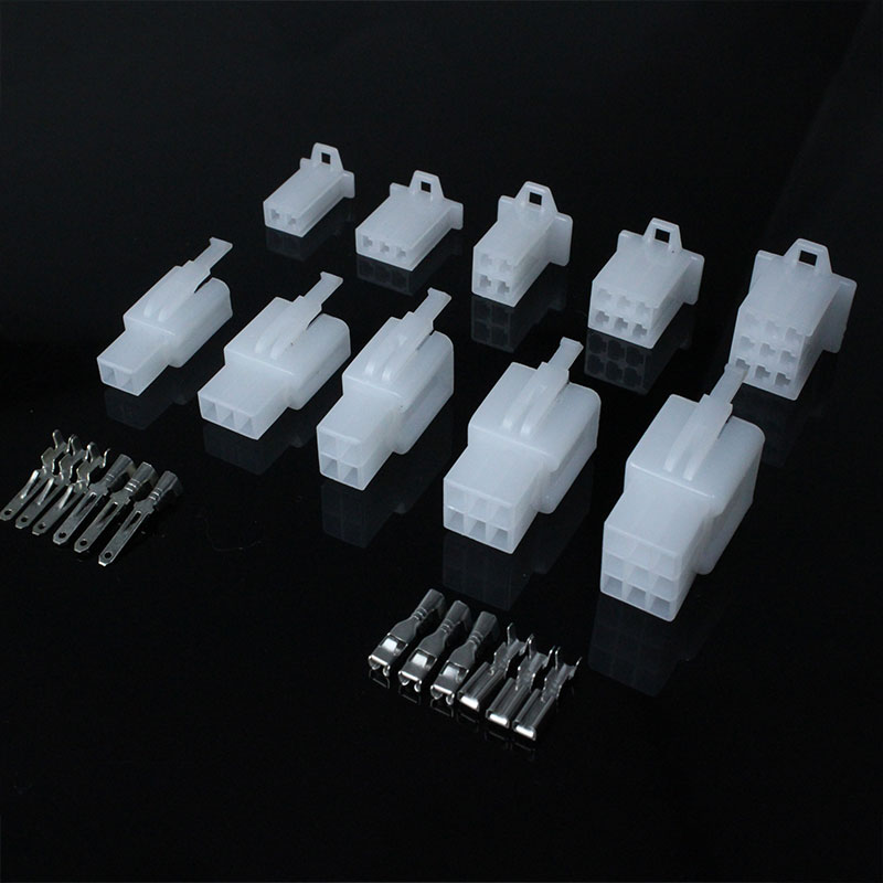 2.8mm电动车摩托线路插头2p3p4p6p9p对插线公母 汽车连接器接插件 - 图1