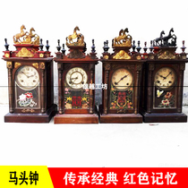 Old Objects Collection Miscellaneous Antique Republic old timepiece clocks Horse headbell old bell hanging bell old stuff Decorative Pendulum