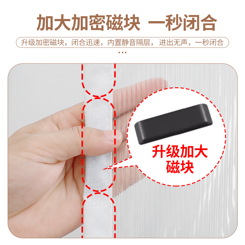 空调门帘隔断软帘防走冷气透明厨房隔油烟挡风遮挡透明磁吸免打孔